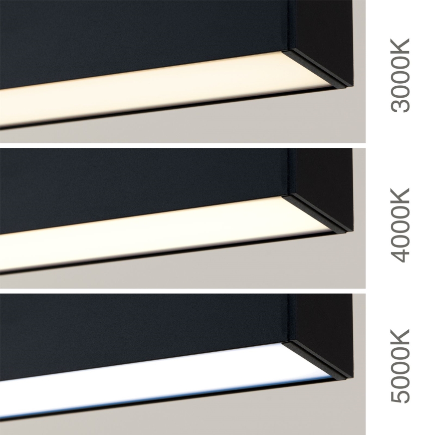 LED lae- ja riputusvalgusti 2-ühes PALKKI LED/38W/230V 3000/4000/5000K must