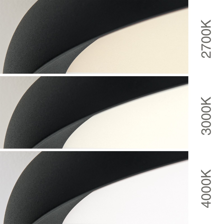 LED-laelamp KANT LED/30W/230V 2700/3000/4000K, läbimõõt 40 cm, must