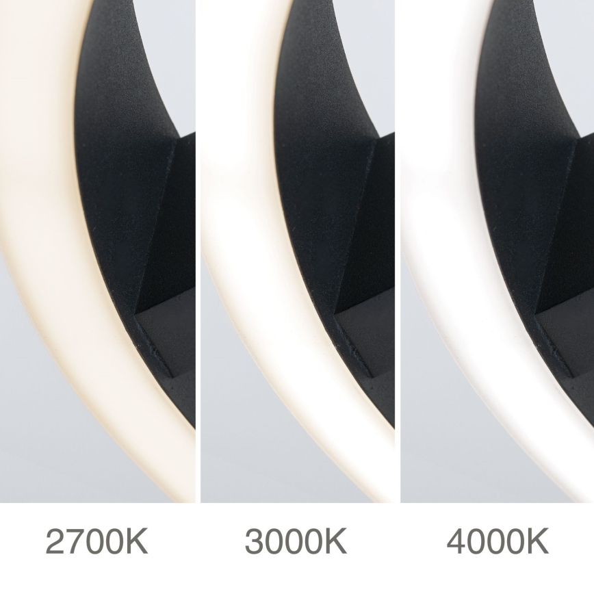 LED laelamp KOLK LED/40W/230V 2700/3000/4000K, läbimõõt 40 cm, must