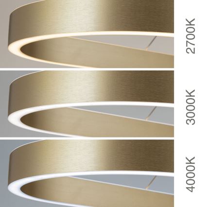 LED-lühter kaablil CARRARA LED/80W/230V 2700/3000/4000K kuldne