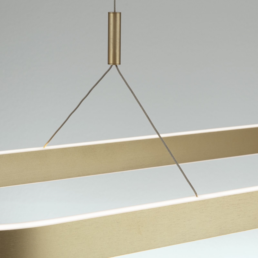 LED-lühter kaablil CARRARA LED/80W/230V 2700/3000/4000K kuldne