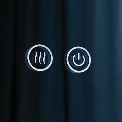 Vannitoa LED-seinale paigaldatav soojendusega peegel tagantvalgustusega FOCUS LED/27W/230V 3000/4200/6000K läbimõõt 80 cm IP44