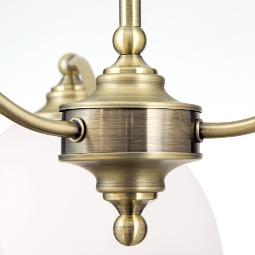 Lühter OLD LAMP 3xE27/40W/230V d. 65 cm valge/messing