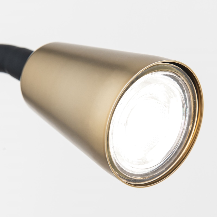 Painduv laualamp kinnitusklambriga DOTTY 1xGU10/10W/230V messing/must