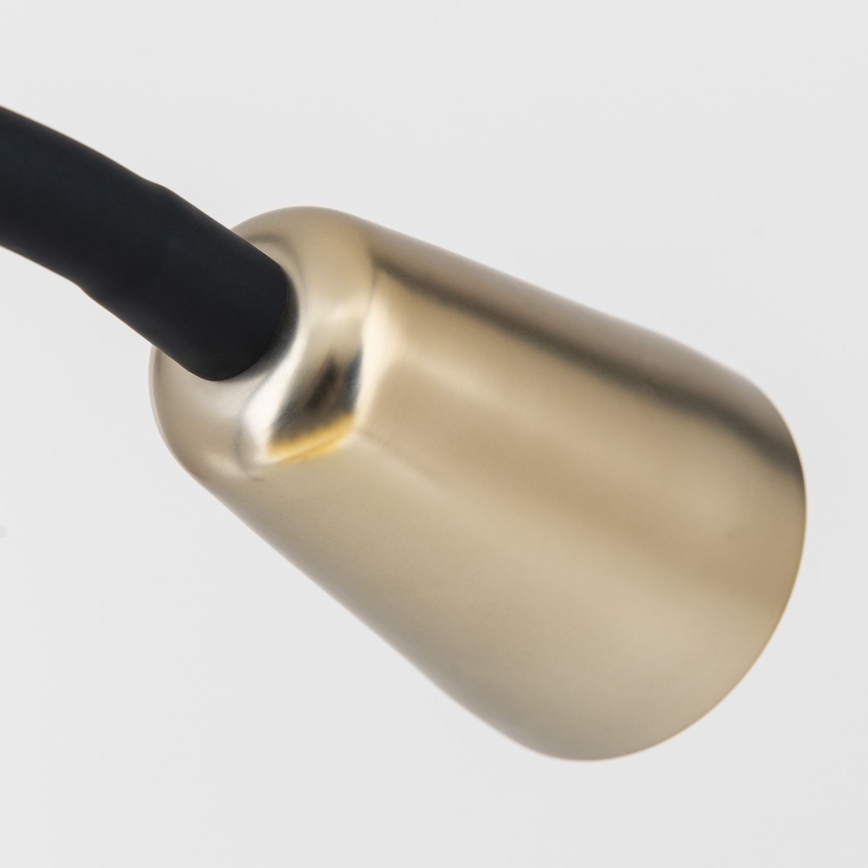 Painduv laualamp klambriga DOTTY 1xGU10/10W/230V messing/must