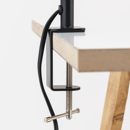 Painduv laualamp klambriga DOTTY 1xGU10/10W/230V messing/must