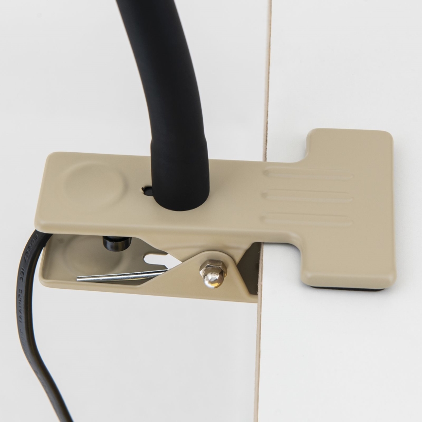 Painduv laualamp klambriga DOTTY 1xGU10/10W/230V beež/must