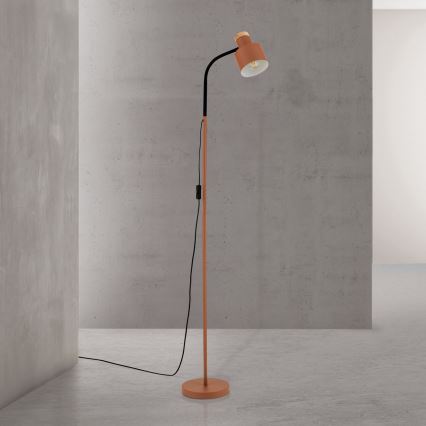 Põrandalamp GILI 1xE27/40W/230V telliskivipunane