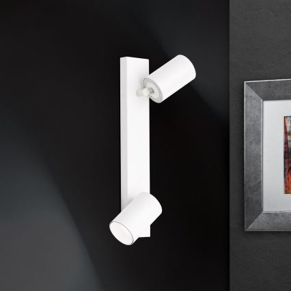 Seinale paigaldatav suunavalgusti SEAN 2xGU10/13W/230V valge