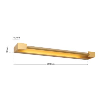 LED Peeglivalgustus vannituppa MARILYN LED/18W/230V 60 cm IP44 kuldne