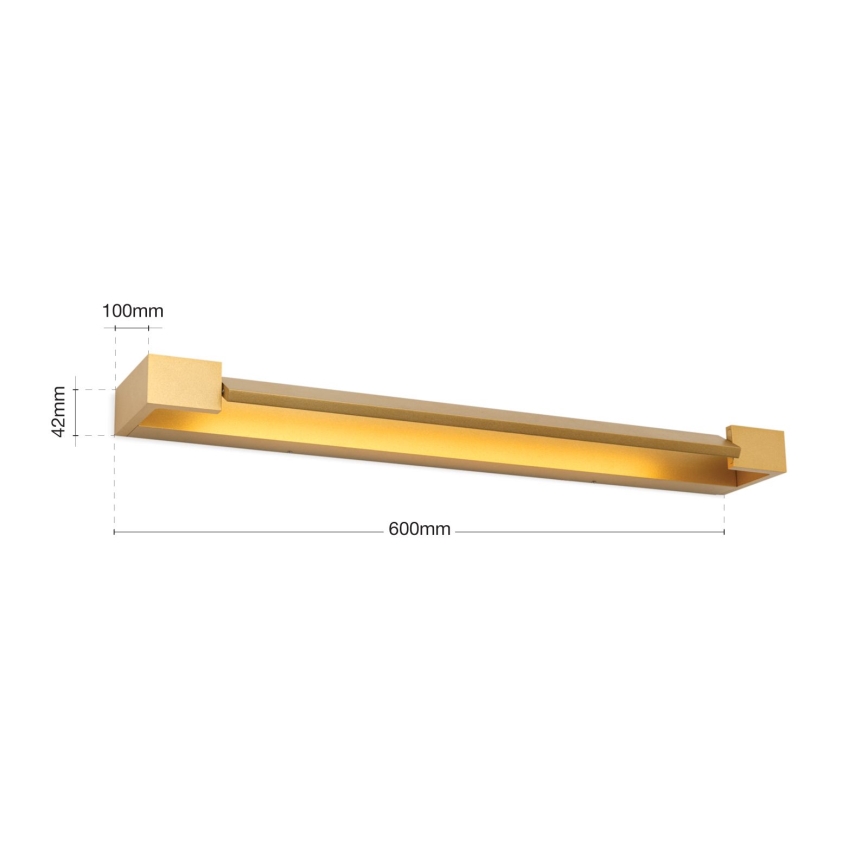 LED Peeglivalgustus vannituppa MARILYN LED/18W/230V 60 cm IP44 kuldne