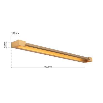 LED Peeglivalgustus vannituppa MARILYN LED/24W/230V 90 cm IP44 kuldne