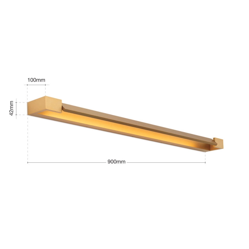 LED Peeglivalgustus vannituppa MARILYN LED/24W/230V 90 cm IP44 kuldne