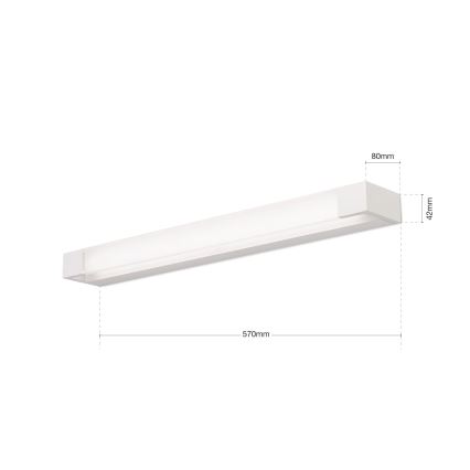 LED Peeglivalgustus vannituppa MARILYN LED/21W/230V 57 cm IP44 valge