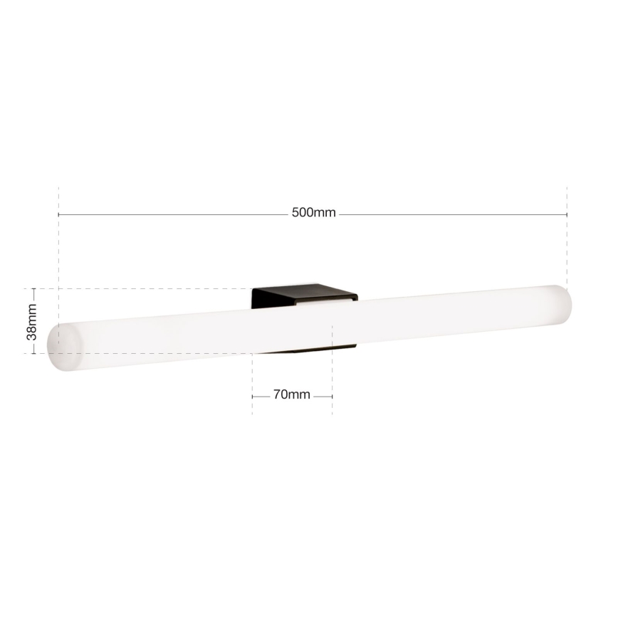 LED Seinavalgusti VISAGIST 1xS14d/8W/230V must