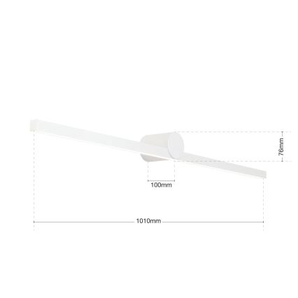 LED Peeglivalgustus vannituppa BEAUTY LED/24W/230V 101 cm IP54 valge