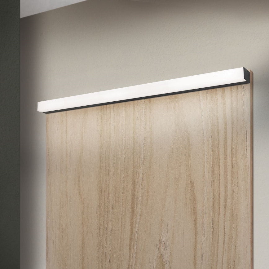 LED Peeglivalgustus vannituppa HORIZON LED/18W/230V 3000/4000K 90 cm IP44 must