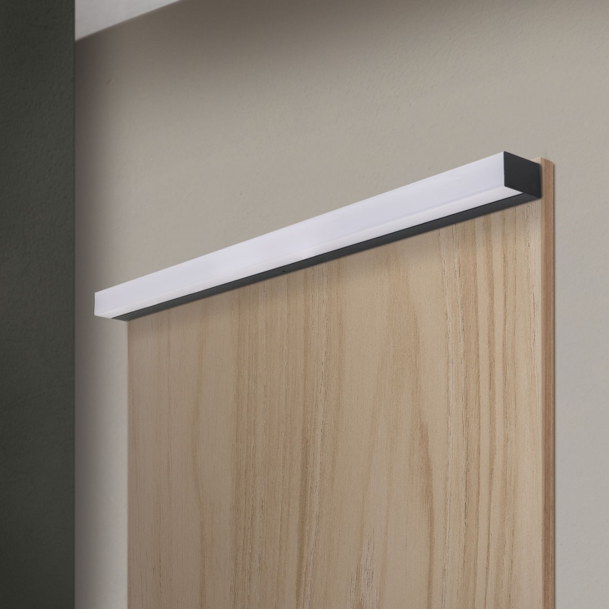LED Peeglivalgustus vannituppa HORIZON LED/18W/230V 3000/4000K 90 cm IP44 must