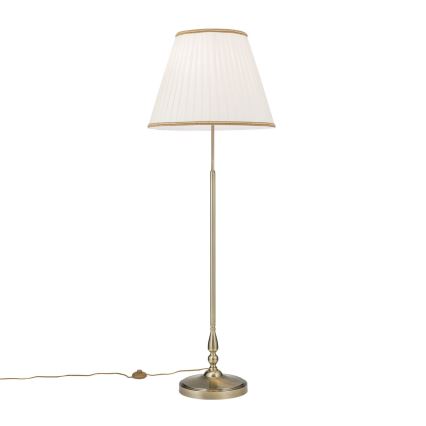 Põrandalamp TONIA 2xE27/60W/230V 154 cm valge/pronks