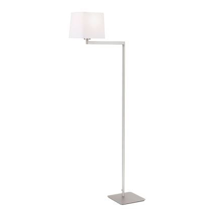 Põrandalamp CARLTON 1xE27/40W/230V valge/matt kroom