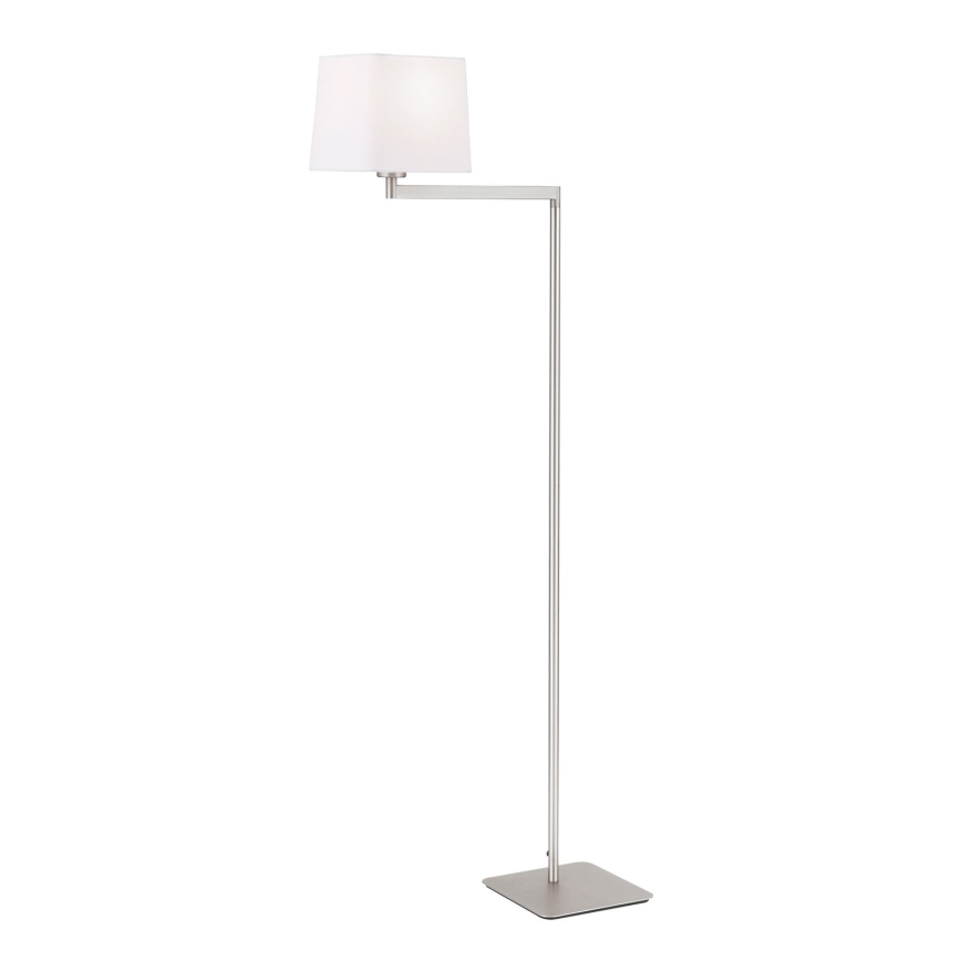 Põrandalamp CARLTON 1xE27/40W/230V valge/matt kroom