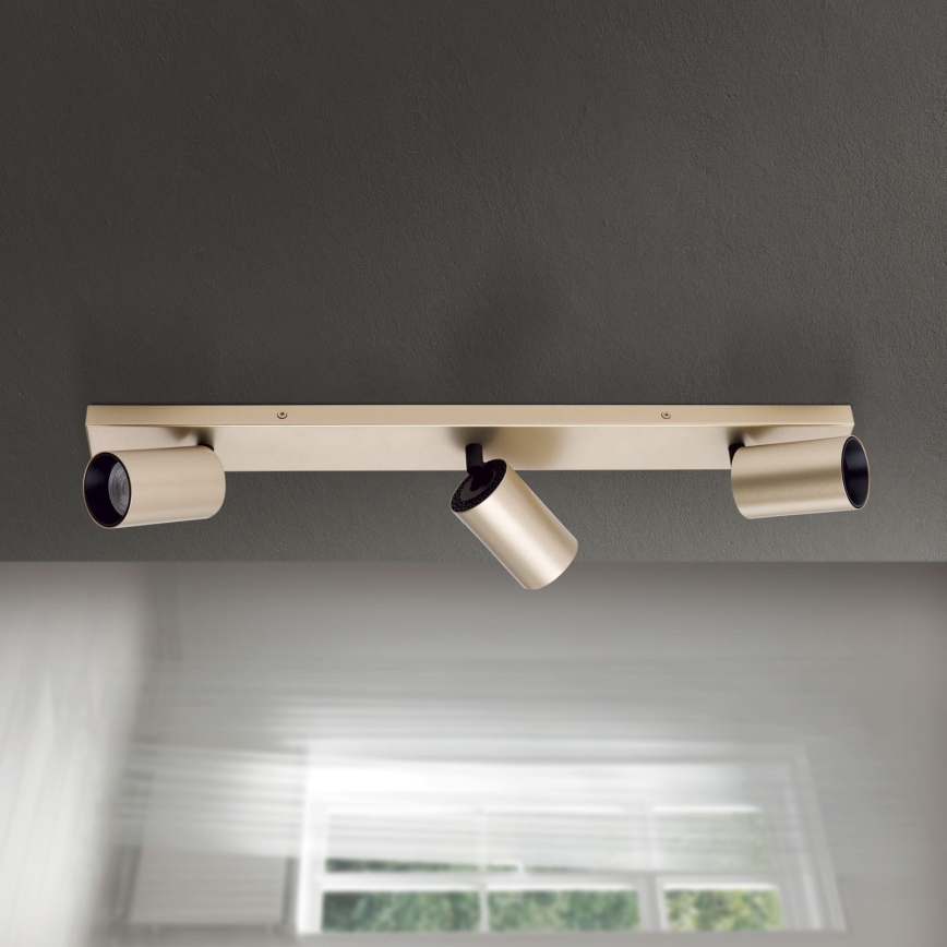 suunatav laevalgusti SEAN 3xGU10/13W/230V kuldne