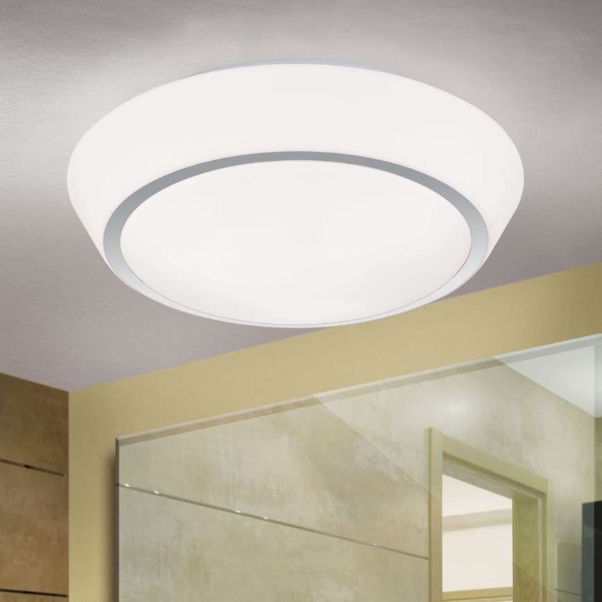 Vannitoa laelamp TENA, 3xE27/60W/230V, Ø 38 cm, IP44, valge