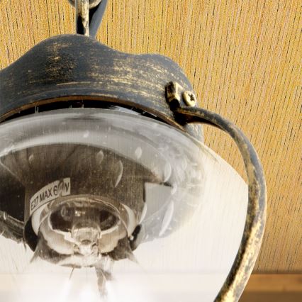 Välisriputatav valgusti TAVERNA 1xE27/60W/230V IP23 pronks/patina