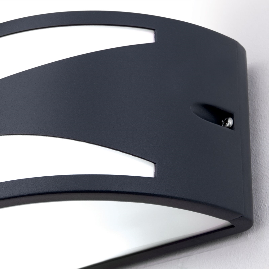 Väline seinavalgusti SHELL 1xE27/40W/230V IP54 antratsiit