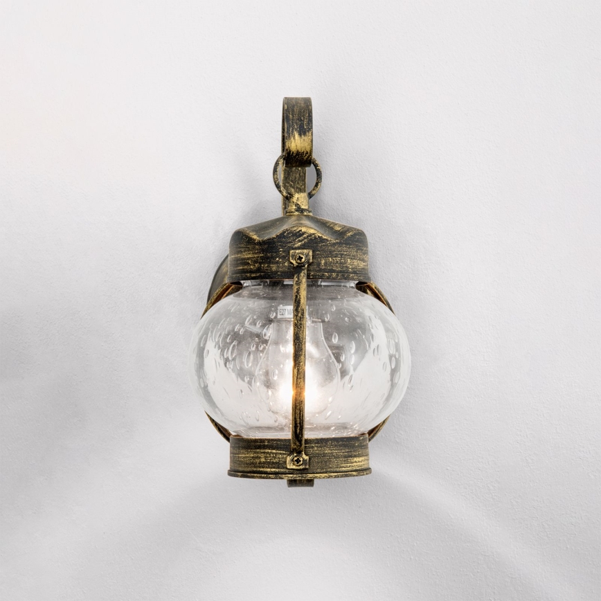 Seinale kinnitatav välisvalgusti TAVERNA 1xE27/60W/230V IP23, pronks/patina