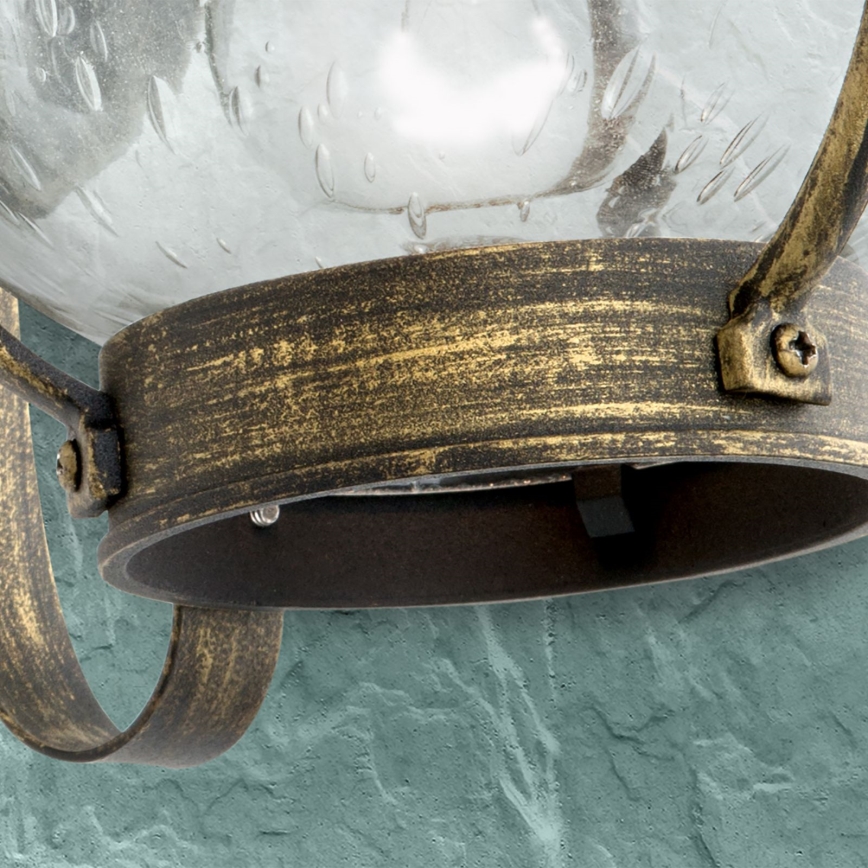 Seinale kinnitatav välisvalgusti TAVERNA 1xE27/60W/230V IP23, pronks/patina