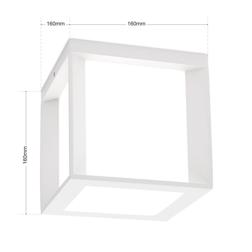 Välisvalgusti HENRY 1xE27/15W/230V 16x16 cm IP44 valge
