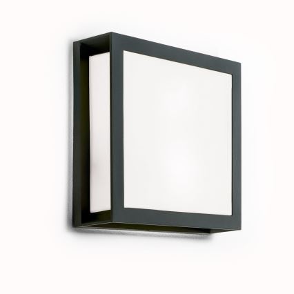 Välisvalgusti HENRY 2xE27/15W/230V 26x26 cm IP44 antratsiit