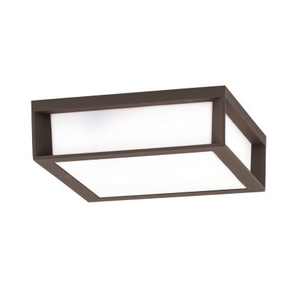 Välisvalgusti HENRY 2xE27/15W/230V 26x26 cm IP44 pruun