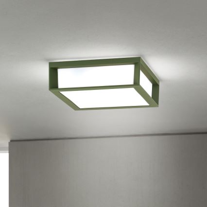 Välisvalgusti HENRY 2xE27/15W/230V 26x26 cm IP44 roheline