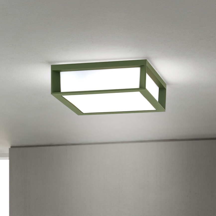 Välisvalgusti HENRY 2xE27/15W/230V 26x26 cm IP44 roheline