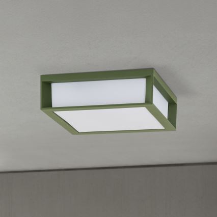 Välisvalgusti HENRY 2xE27/15W/230V 26x26 cm IP44 roheline