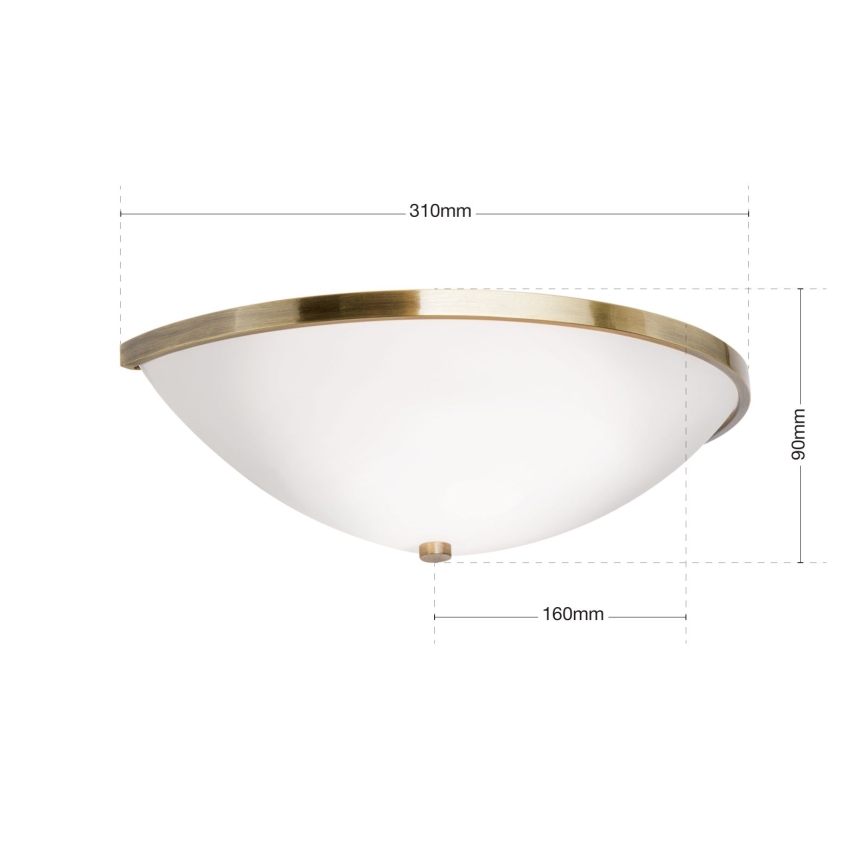 Seinavalgusti AIDA 1xE14/40W/230V pronks/paatina