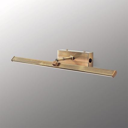 LED Pildivalgusti PUBLIO LED/10W/230V 50 cm kuldne/paatina