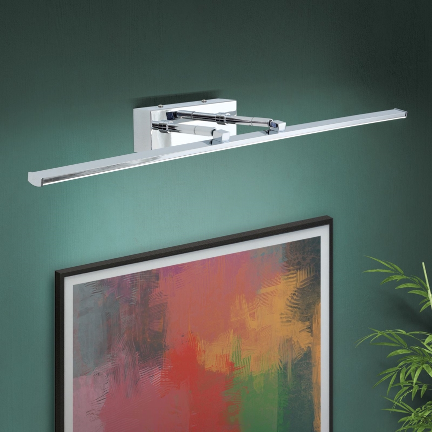 LED Pildivalgusti PUBLIO LED/15W/230V 75 cm läikiv kroom
