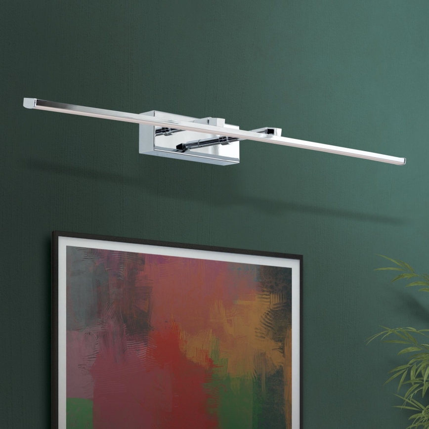 LED Pildivalgusti PUBLIO LED/15W/230V 75 cm läikiv kroom