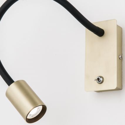 LED Paindlik väike seinalamp KURT LED/5W/230V kuldne