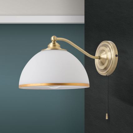 Seinavalgusti OLD LAMP 1xE27/40W/230V valge/messing