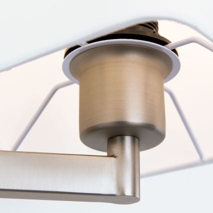 LED Seinavalgusti CARLTON 1xE27/40W/230V + LED/3W valge/matt kroom