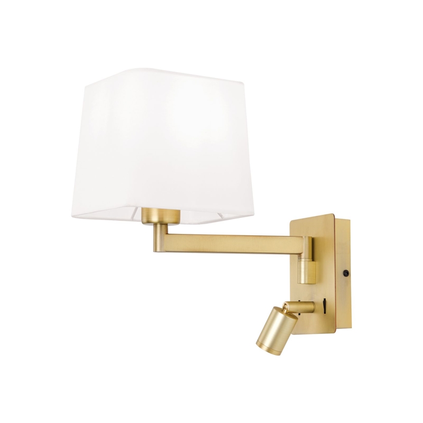 LED Seinavalgusti CARLTON 1xE27/40W/230V + LED/3W valge/kuldne