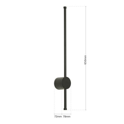 LED Peeglivalgustus vannituppa FERDINAND LED/12W/230V IP54 must