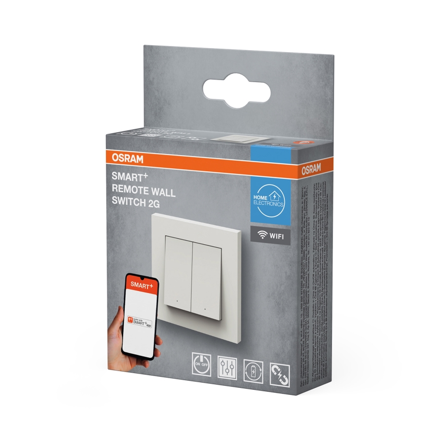 Osram - 2-nupuline traadita SMART+ lüliti 5V Wi-Fi