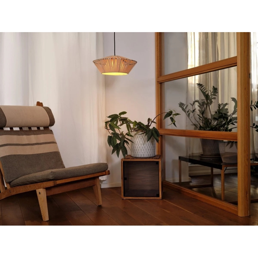 Osram - DECOR STRIPES ripats riputuskaabliga 1xE27/10W/230V, läbimõõt 40,5 cm, beež