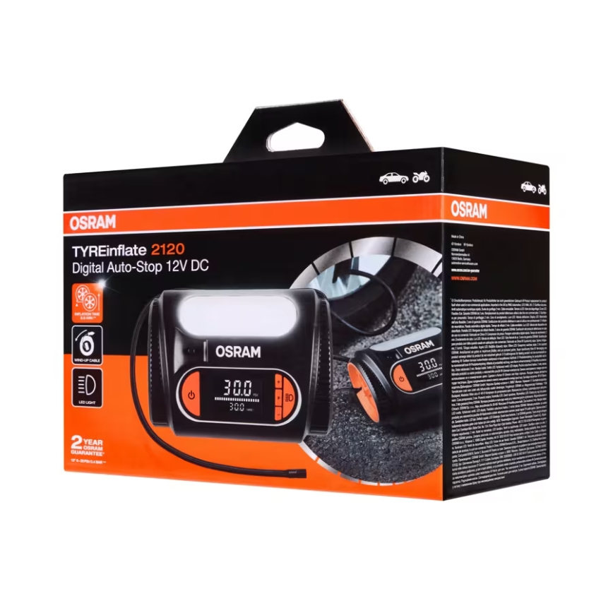 Osram - Digitaalne kompressor TYREinflate 2120 180W/12V