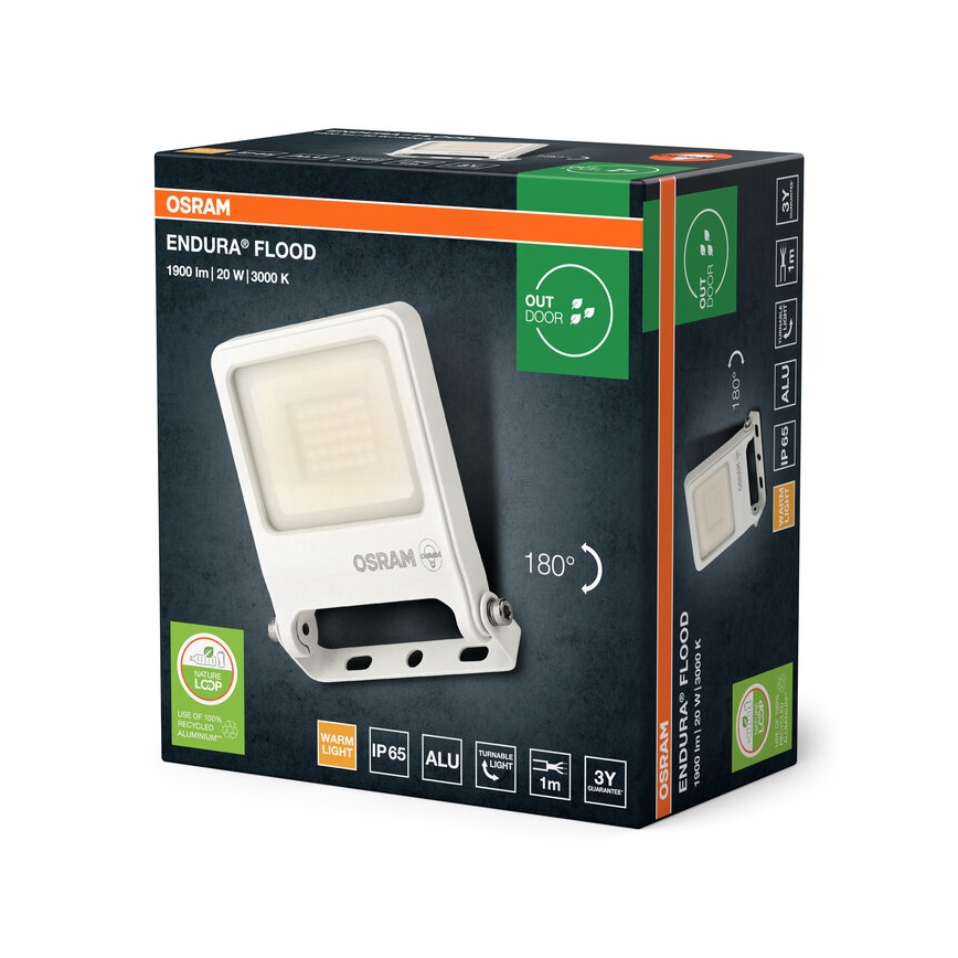 Osram - ENDURA LED-reflektor, 20 W, 230 V, 3000 K, IP65